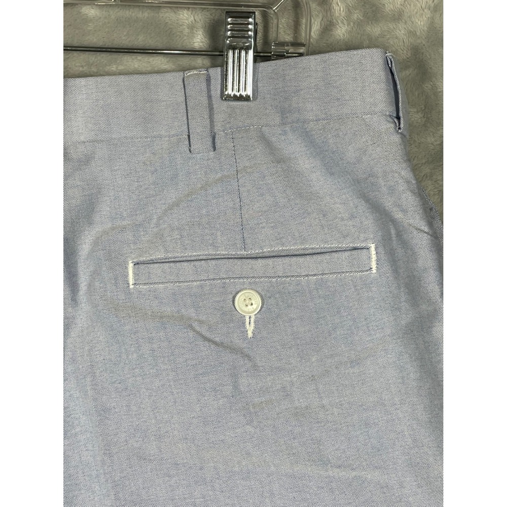 Brooks Brothers Clark Mens Light Blue Cotton Oxford Chino Pants W36 L30